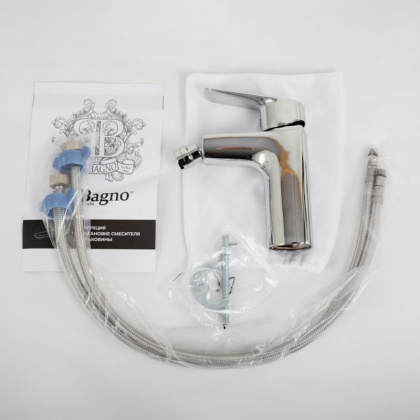 DUE Смеситель для биде без донного клапана, хром DUE-BD-CRM-W0 DUE Смеситель для биде без донного клапана, хром DUE-BD-CRM-W0