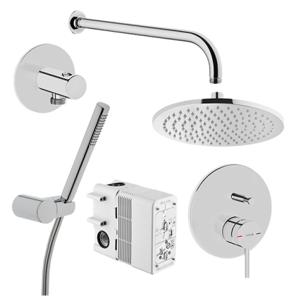 Набор встроенной душевой системы Origin,
хром