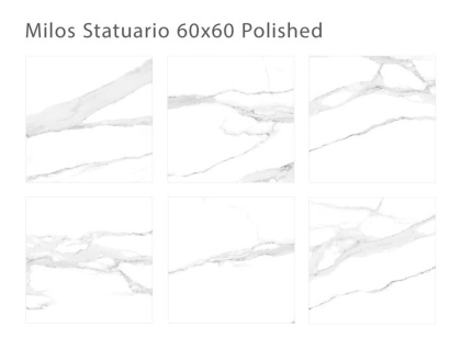 Керамогранит MILOS STATUARIO 60x60 POLISHED, Oasis