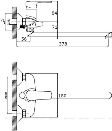 Смеситель для ванны/душа Orange Sofi M43-211cr с душевым набором