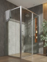 Душевой уголок Orange E23-14090TCR без поддона 140х90, стекло прозрачное