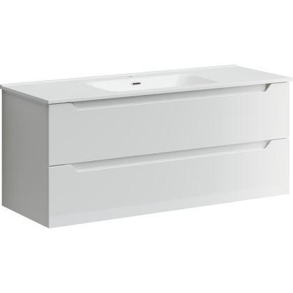 Тумба подвесная SANCOS Norma 2.0 1190х450х500, c двумя ящиками оснащенными доводчиками, белый глянец , арт. NR2.120-1W Тумба подвесная SANCOS Norma 2.0 1190х450х500, c двумя ящиками оснащенными доводчиками, белый глянец , арт. NR2.120-1W