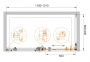 STYLUS-O-M-AH-1-160/100-C-Cr Душевой уголок STYLUS-O-M-AH-1-160/100-C-Cr Душевой уголок