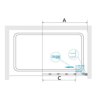 Шторка на ванну RGW Screens SC-21 120x150 профиль Хром стекло прозрачное