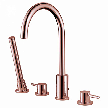 Смеситель для ванны Abber Wasser Kreis AF8113RG розовое золото