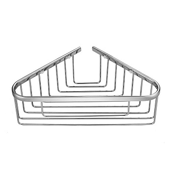 Полка-корзинка для душа угловая OMNIRES 20х20 см UN3614CR (хром)