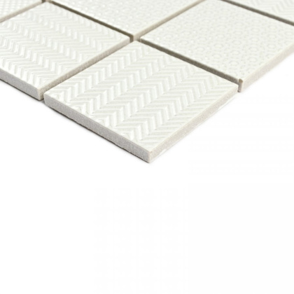 Мозаика Nevada Bonaparte белая 30,6см*30,6см*6мм (1уп/18шт/) рельефная, глянцевая, м2 Мозаика Nevada Bonaparte белая 30,6см*30,6см*6мм (1уп/18шт/) рельефная, глянцевая, м2