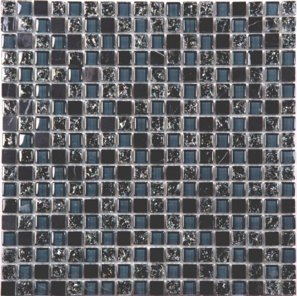 Мозаика No-237 стекло камень (15*15*8) 305*305 