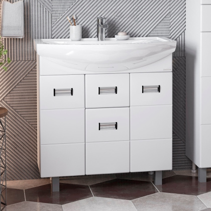 Тумба Onika Балтика 80 напольная, белая (ум. Балтика 80)