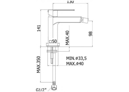 Смеситель для биде Paffoni Tango TA131CR