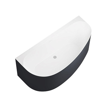 Акриловая ванна Allen Brau Priority 1600x780 2.31005.21B/AM антрацит/белый матовый, шт Акриловая ванна Allen Brau Priority 1600x780 2.31005.21B/AM антрацит/белый матовый, шт