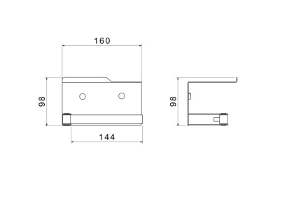 Бумагодержатель с полкой AQUATEK AQ4929CR ЛИБРА