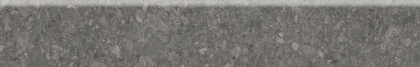 Плинтус Чеппо ди Гре антрацит матовый обрезной 60x9,5x0,9