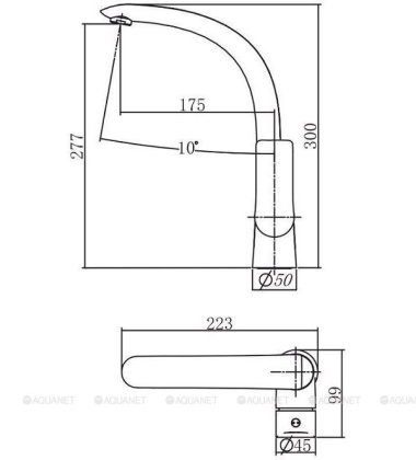 Смеситель для кухни Aquanet Arctic AF520-41СW