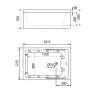 Акриловая ванна Gemy 181х121 G9061 B L Акриловая ванна Gemy 181х121 G9061 B L