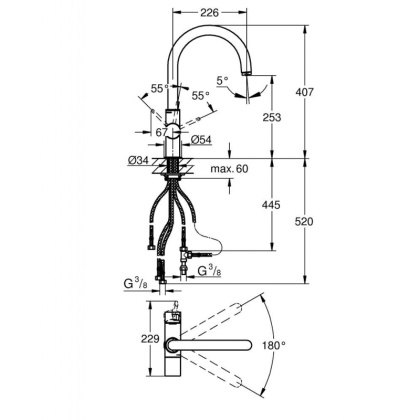 Смеситель для кухни Grohe Blue Pure 33251000 хром