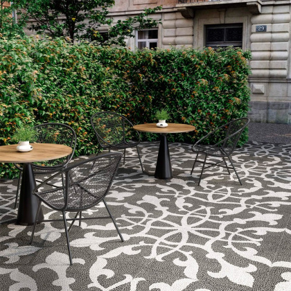 Керамогранит DD843300R Багатти белый черный обрезной 80*80*11 (2шт\1.28м2), м2 Керамогранит DD843300R Багатти белый черный обрезной 80*80*11 (2шт\1.28м2), м2