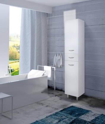 Пенал Onika Модерн 32 напольный, белый, универсальный