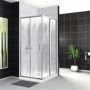 Душевой уголок BelBagno UNO-195-A-2-100-CH-CR Душевой уголок BelBagno UNO-195-A-2-100-CH-CR