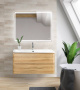 Тумба с раковиной подвесная BelBagno ALBANO 90 Rovere Rustico, раковина белая Тумба с раковиной подвесная BelBagno ALBANO 90 Rovere Rustico, раковина белая