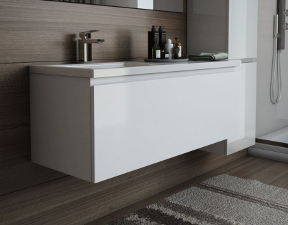 Тумба подвесная под умывальник Dallas Luxe 1050х482 правосторонняя 1 ящик (ШхГхВ) 1042х476х430