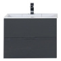 Тумба с раковиной Aquanet Алвита 70 серый антрацит