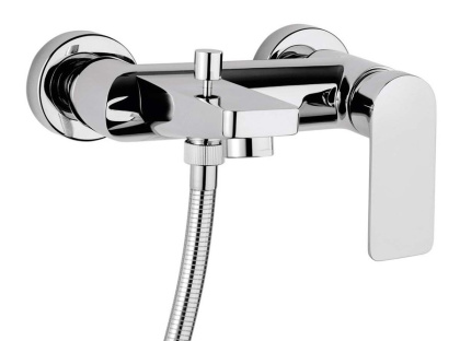 TIRRENO-VM-BIO Смеситель для ванны и душа однорычажный Исполнение: Белый матовый 