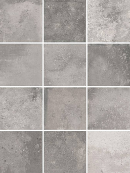 Спартель серый матовый 29,8х39,8 из 12 частей 9,8x9,8x0,7