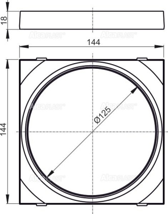 Вставка под водосточную трубу, комплект – серый Вставка под водосточную трубу, комплект – серый
