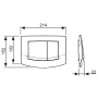 Панель смыва унитаза TECEambia для двойной системы смыва