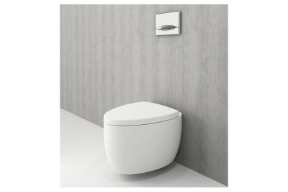 Сиденье с крышкой Etna, дюропласт, плав.опускание, мат. белый,  A0325-002, шт