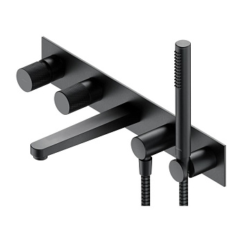 Смеситель для ванны скрытого монтажа OMNIRES CONTOUR CT8037_1AT (антрацит) Смеситель для ванны скрытого монтажа OMNIRES CONTOUR CT8037_1AT (антрацит)