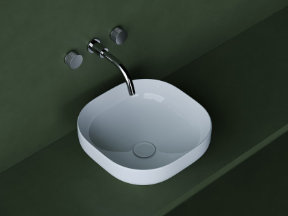 Умывальник чаша накладная квадратная Element 380*380*150мм