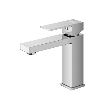 SLIDER-LS-NOP Смеситель для раковины однорычажный с донным клапаном, черный матовый