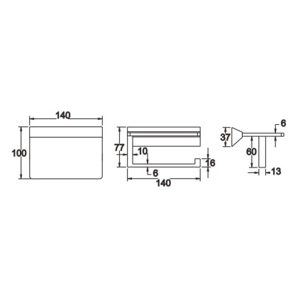 Бумагодержатель, RG1605 Rose, Хром