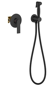 Смеситель Timo Anni 2789/03SM встроенный с гигиеническим душем, черный матовый Смеситель Timo Anni 2789/03SM встроенный с гигиеническим душем, черный матовый