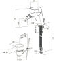 Смеситель для биде с донным клапаном F5383132 Bliss L