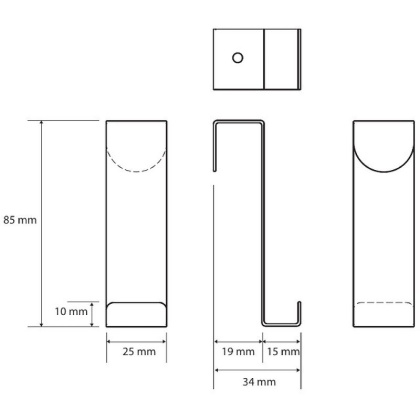 Крючок Bemeta White 101106154 Белый матовый Крючок Bemeta White 101106154 Белый матовый