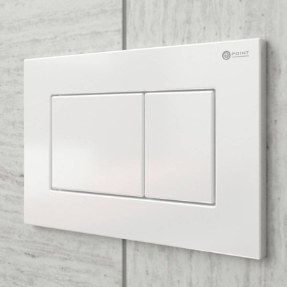 Клавиша смыва Point Ника PN44081W для инсталляции, белая