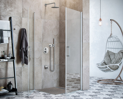 Термостатическая душевая система скрытого монтажа EXCELLENT Frost Termo AREX.4401CR (хром)