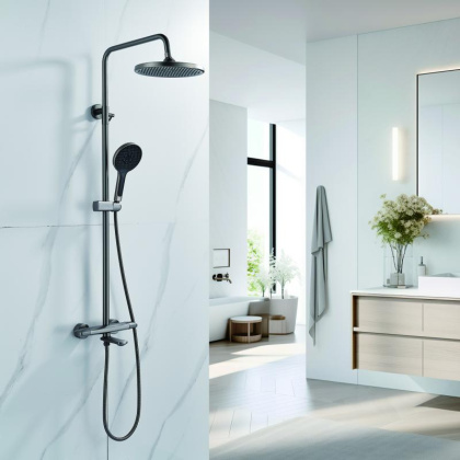 Душевая стойка с термостатом ROSE R39T R3936T