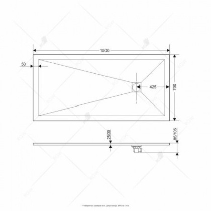 Душевой поддон RGW ST-157W 70 x 150 см, прямоугольный, из искусственного камня, белый, 16152715-01 Душевой поддон RGW ST-157W 70 x 150 см, прямоугольный, из искусственного камня, белый, 16152715-01
