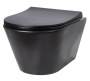 Унитаз подвесной безободковый Creto Logan L3 черный матовый 1003-002-L3BlMat