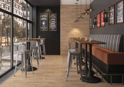 16736 Плитка грес глаз. Industrialwood_Сers Бежевый 59,8*18,5 _рельеф 1 \77,824