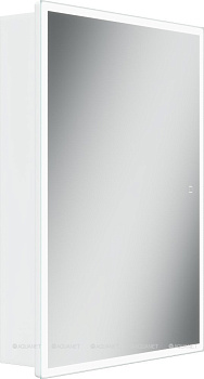 Зеркальный шкаф для ванной комнаты SANCOS  Cube 600х140х800 с подсветкой, арт.CU600