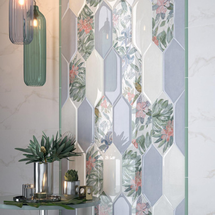 Декор VB\A67\35000 Фурнаш Белый (34см*14см*6,9мм) (10шт/0,47м2) Глянцевый 7, шт