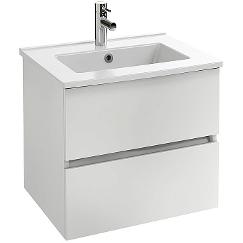 Тумба с раковиной Jacob Delafon Tolbiac 60 см, белый глянцевый лак, EB2381-J5, шт.