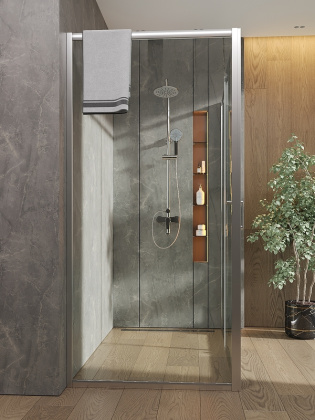 Душевой уголок Orange E23-16090TCR без поддона 160х90, стекло прозрачное