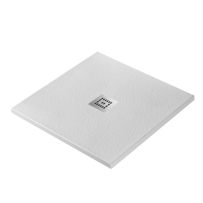 TRAY-MR-UNO-A-90-35-W-CR Поддон из искусственного мрамора,белый Размер,мм:900x900x35  TRAY-MR-UNO-A-90-35-W-CR Поддон из искусственного мрамора,белый Размер,мм:900x900x35