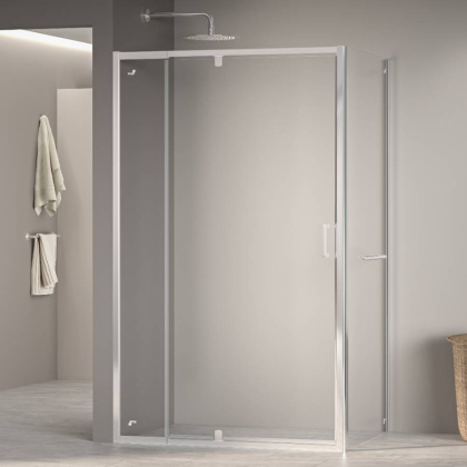 Душевой уголок 110*100*195 RGW PA-078-1 (PA-008 + Z-060-2) Прямоуг./Хром/Прозрачное/6 мм (Easy)